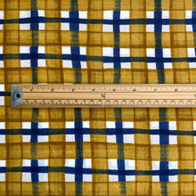 Load image into Gallery viewer, Yellow and Black Checks - Cotton Lawn
