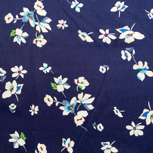 Load image into Gallery viewer, Easy Breezy Flowers on Blue - Viscose
