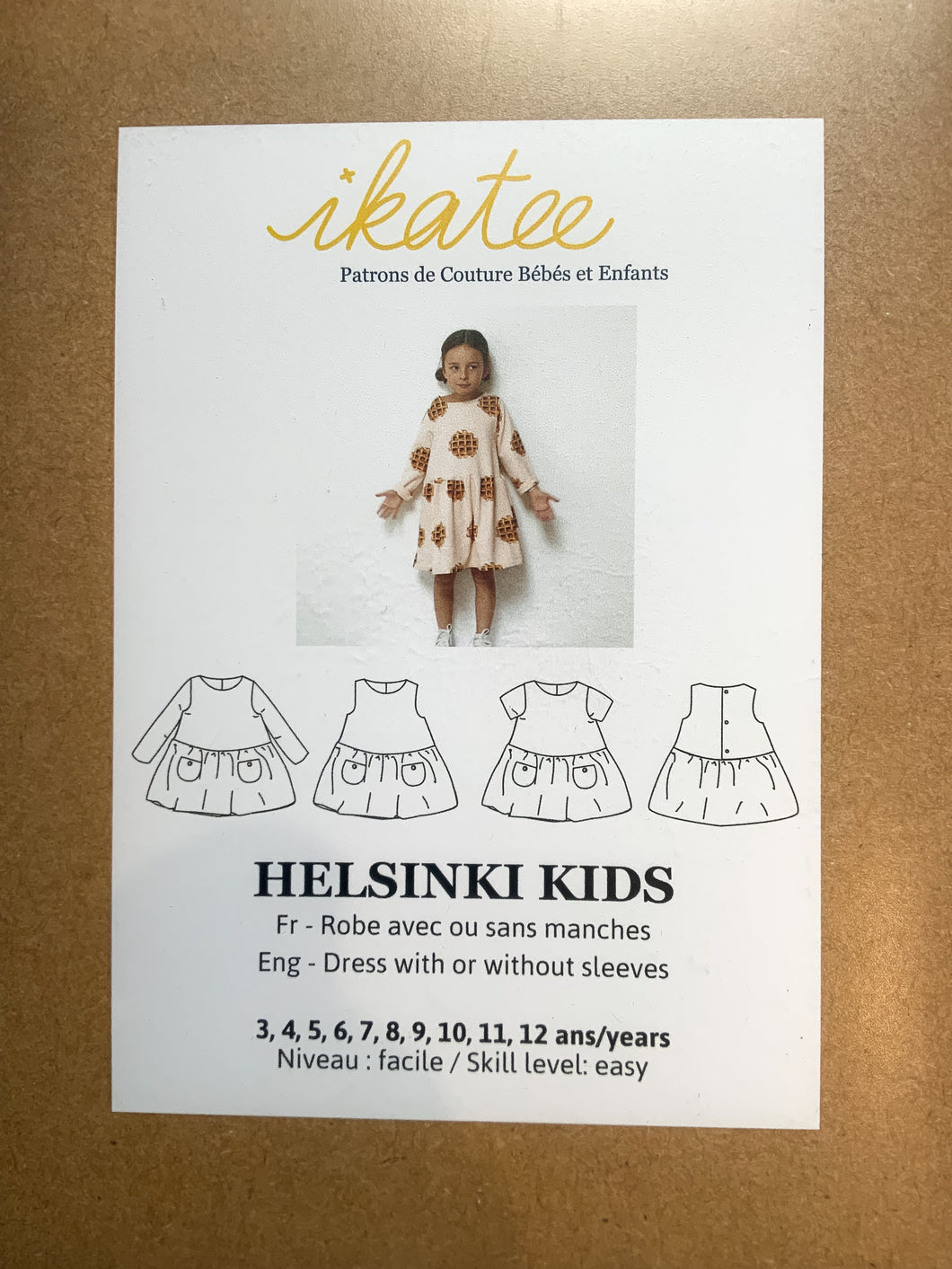 Ikatee Helsinki 3 - 12 Years - Paper Sewing Pattern