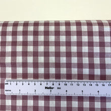Load image into Gallery viewer, Yarn Dyed Cotton Gingham Mauve - Cotton
