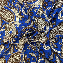 Load image into Gallery viewer, Paisley Deep Blue - Viscose
