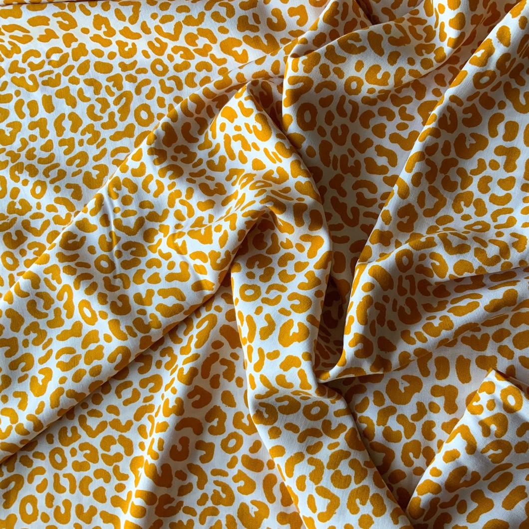 Abstract Yellow Leopard - Viscose