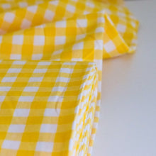Load image into Gallery viewer, Yarn Dyed Cotton Gingham Yellow - Cotton
