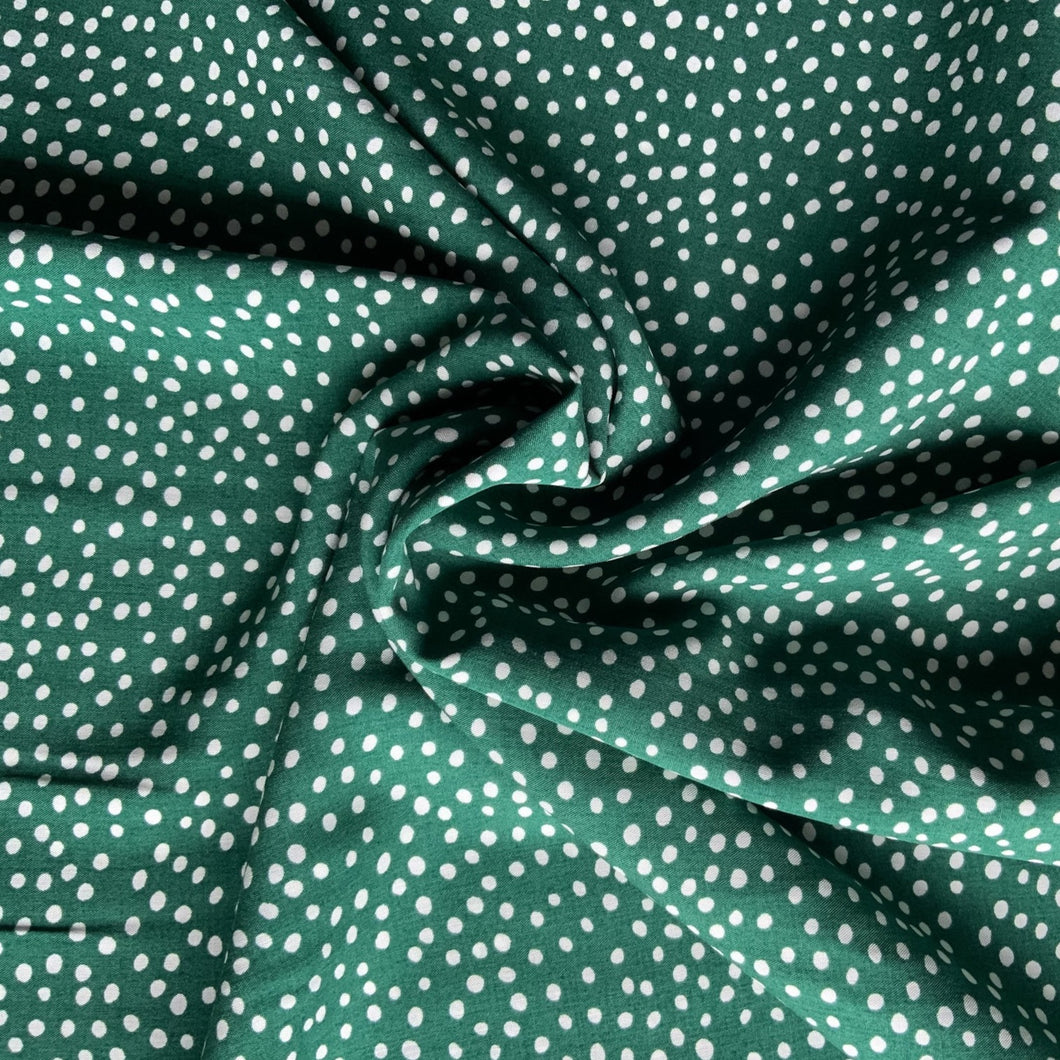 Polka Dots Green - Viscose
