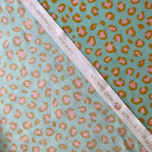 Load image into Gallery viewer, Vibrant Leopard Mint - Cotton Poplin
