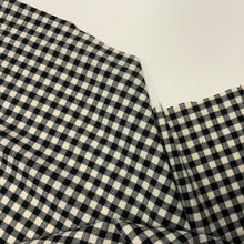 Load image into Gallery viewer, Black and Cream Checks  - Cotton Flannel
