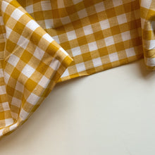 Load image into Gallery viewer, Yarn Dyed Cotton Gingham Ochre - Cotton
