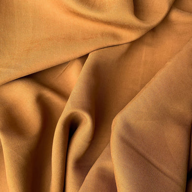 Lyocell Twill Rich Brown Fabric. With a subtle twill weave and a great sustainable fabric