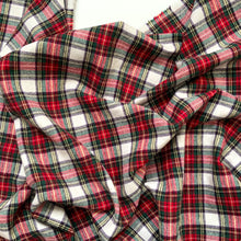 Load image into Gallery viewer, Red and White Tartan - Brushed Cotton
